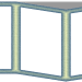 3erRahmenmitschattenblaugelbgitti