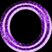 Lila Glitzer Ring