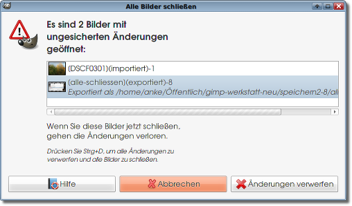 verwerfen
